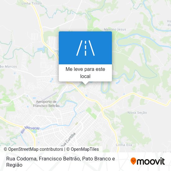 Rua Codoma mapa