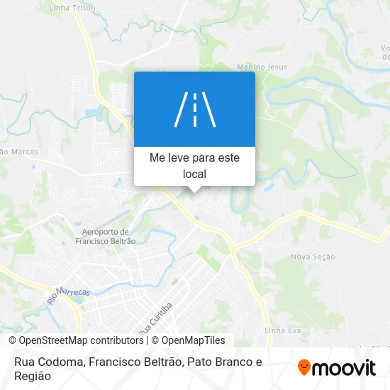 Rua Codoma mapa
