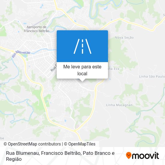 Rua Blumenau mapa