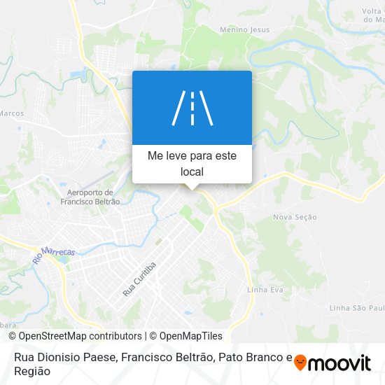 Rua Dionisio Paese mapa