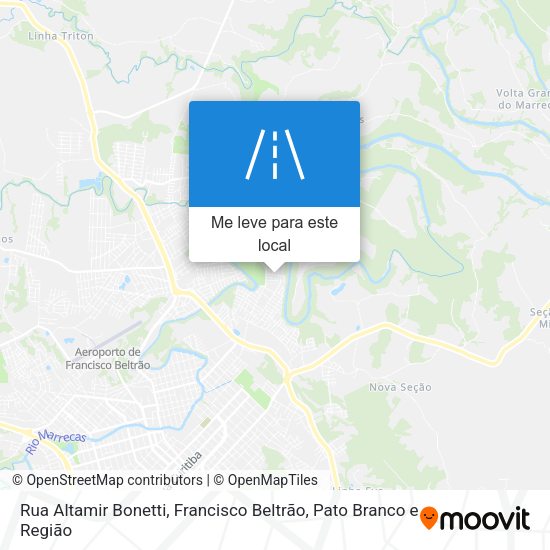 Rua Altamir Bonetti mapa