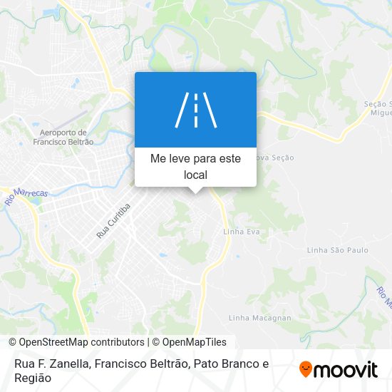 Rua F. Zanella mapa