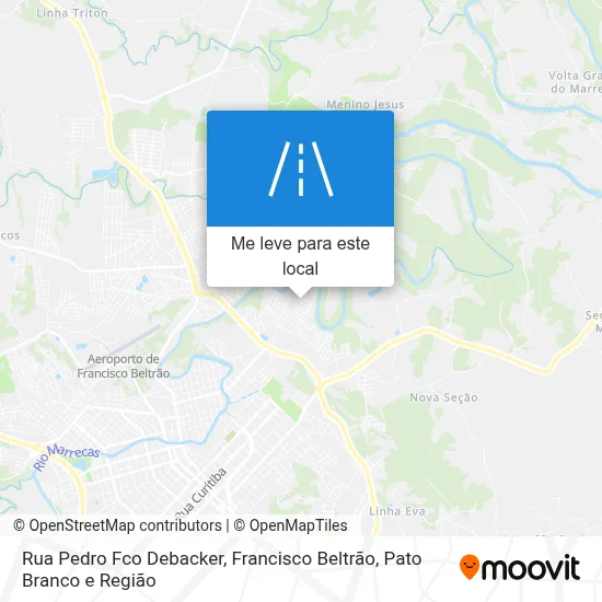 Rua Pedro Fco Debacker mapa