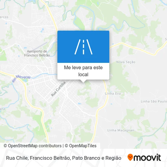 Rua Chile mapa