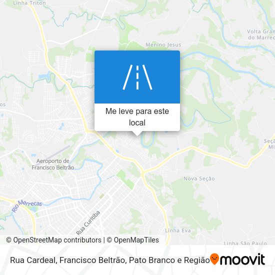 Rua Cardeal mapa