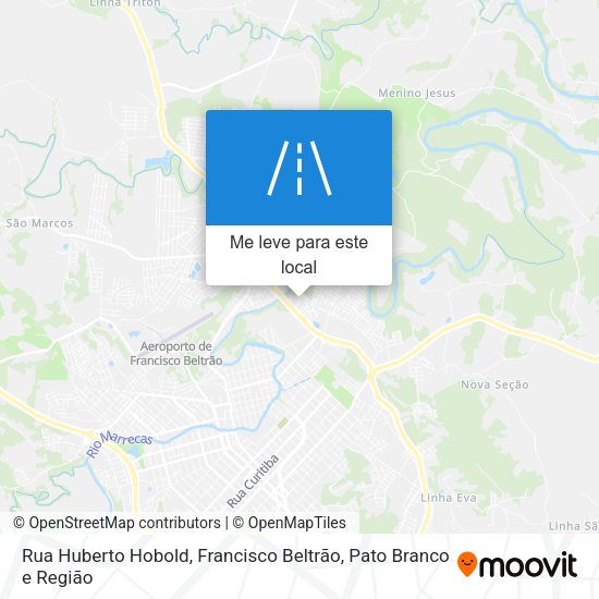 Rua Huberto Hobold mapa