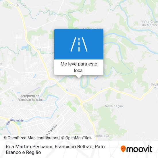 Rua Martim Pescador mapa