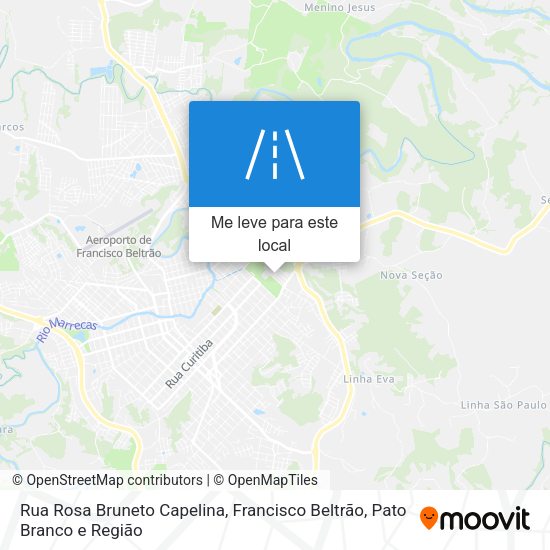 Rua Rosa Bruneto Capelina mapa