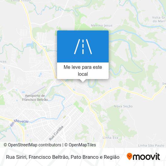 Rua Siriri mapa