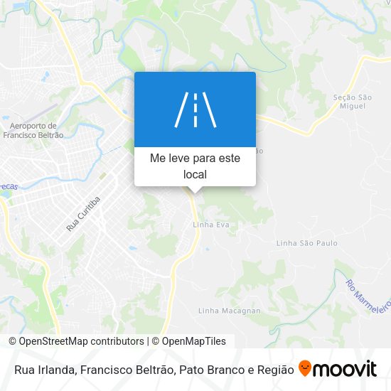 Rua Irlanda mapa