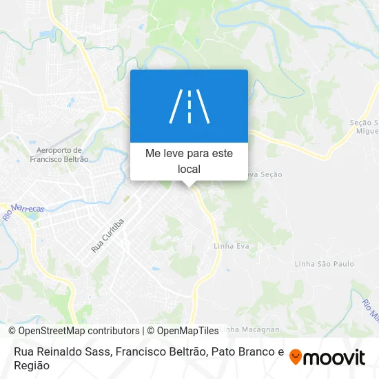 Rua Reinaldo Sass mapa