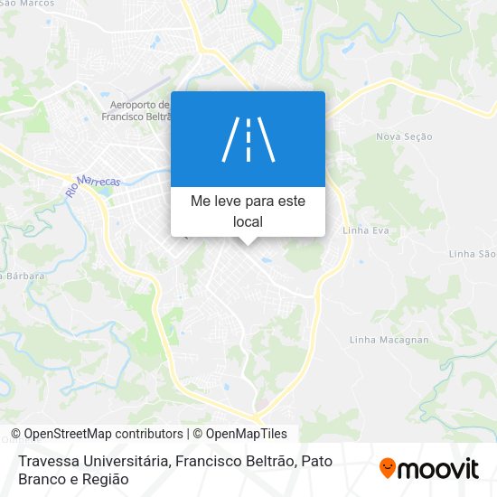 Travessa Universitária mapa