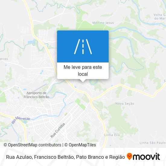 Rua Azulao mapa