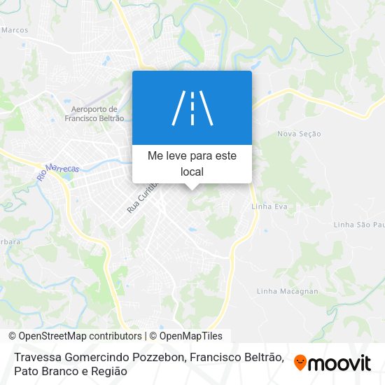 Travessa Gomercindo Pozzebon mapa