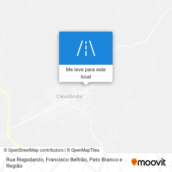 Rua Rogodanzo mapa