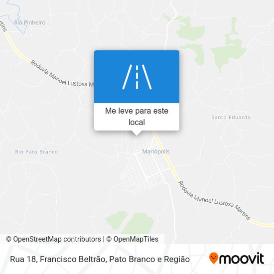 Rua 18 mapa