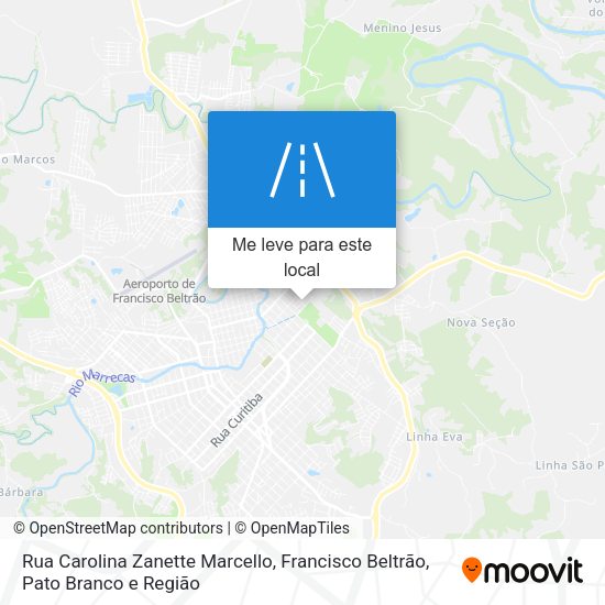 Rua Carolina Zanette Marcello mapa