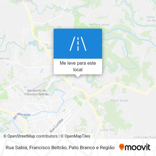 Rua Sabia mapa