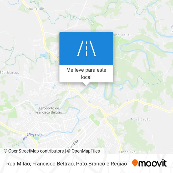 Rua Milao mapa