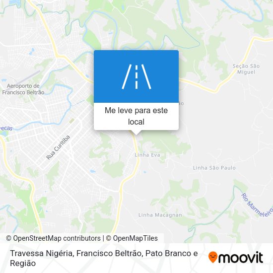 Travessa Nigéria mapa