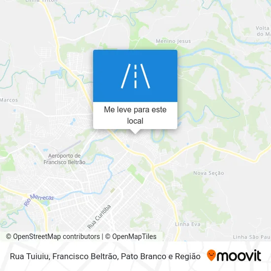 Rua Tuiuiu mapa