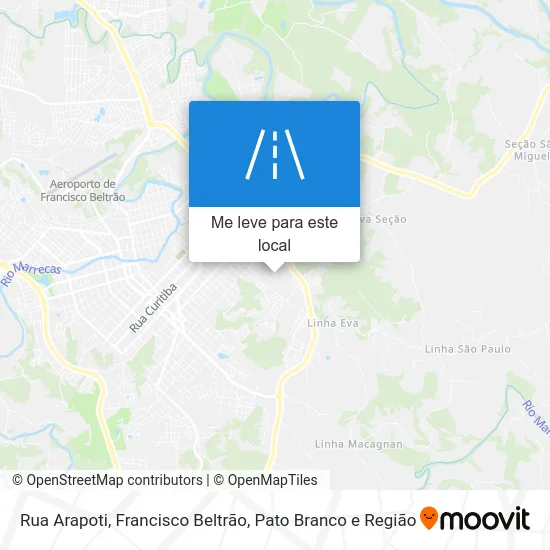 Rua Arapoti mapa