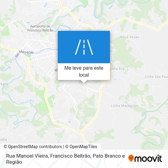 Rua Manoel Vieira mapa