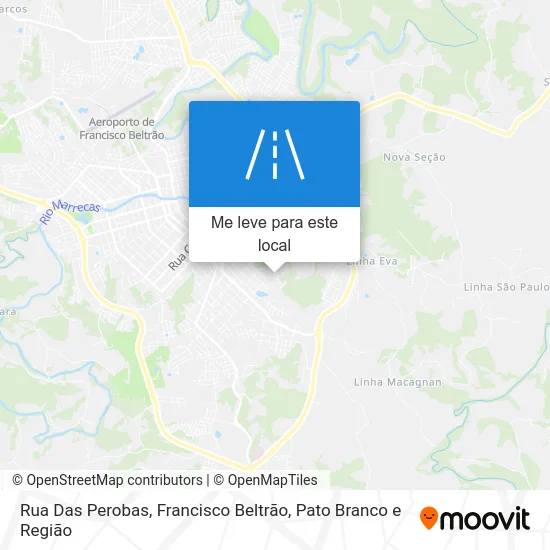 Rua Das Perobas mapa