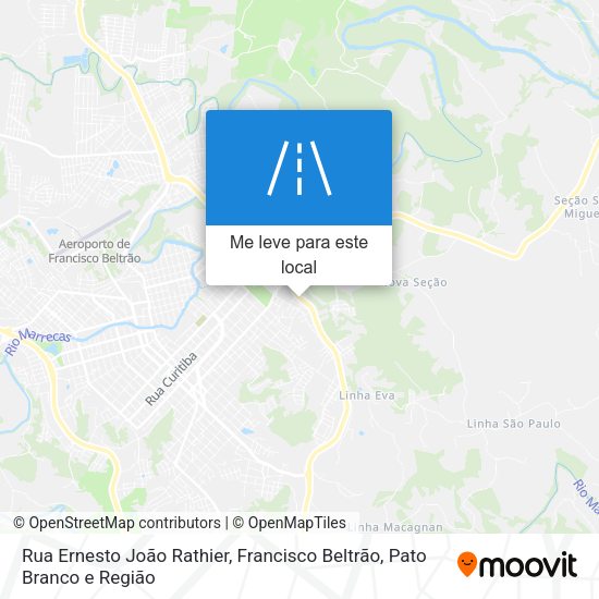 Rua Ernesto João Rathier mapa