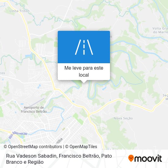 Rua Vadeson Sabadin mapa