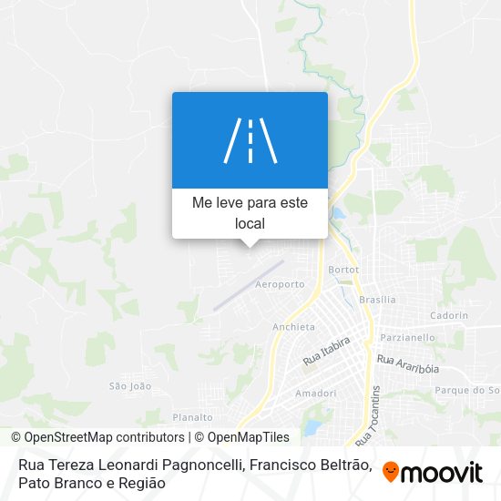 Rua Tereza Leonardi Pagnoncelli mapa