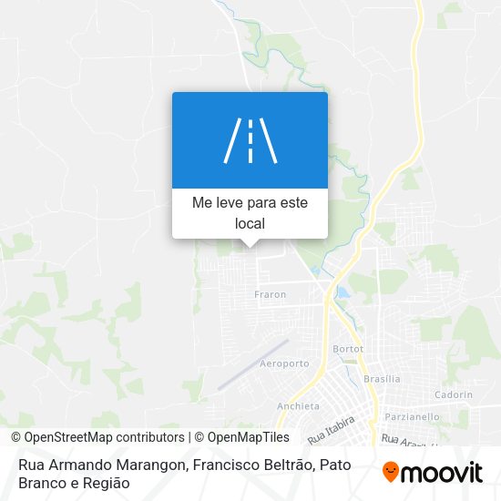 Rua Armando Marangon mapa