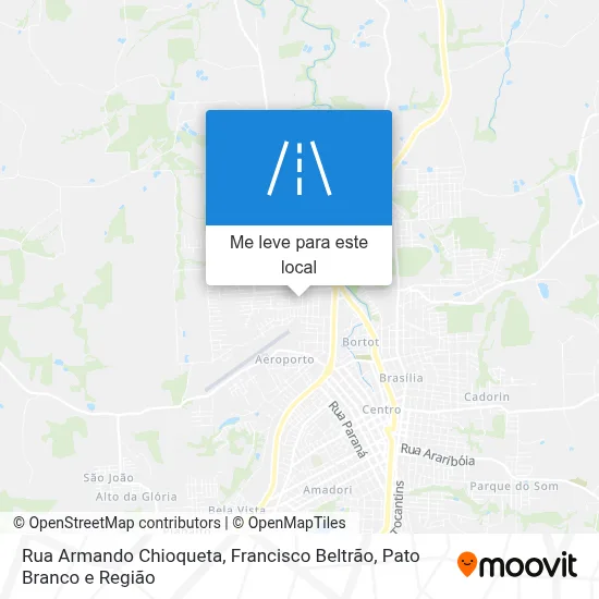 Rua Armando Chioqueta mapa