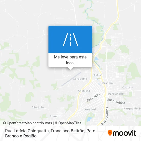 Rua Letícia Chioquetta mapa