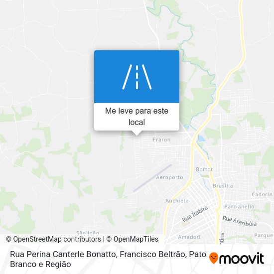 Rua Perina Canterle Bonatto mapa