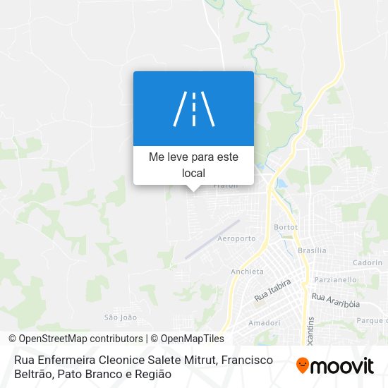 Rua Enfermeira Cleonice Salete Mitrut mapa