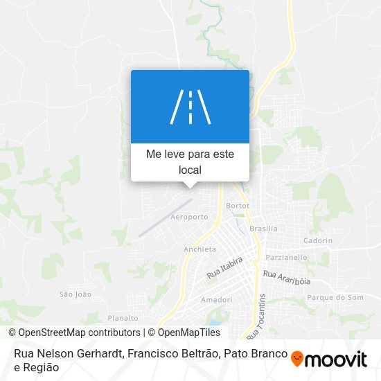 Rua Nelson Gerhardt mapa