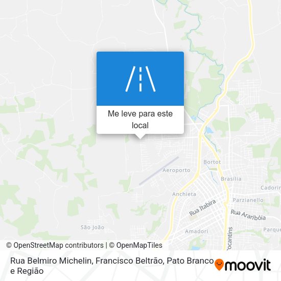 Rua Belmiro Michelin mapa