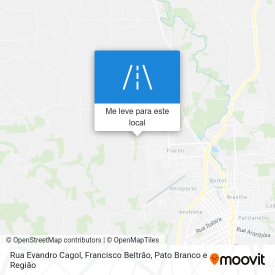 Rua Evandro Cagol mapa