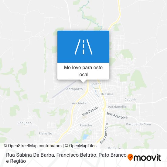 Rua Sabina De Barba mapa