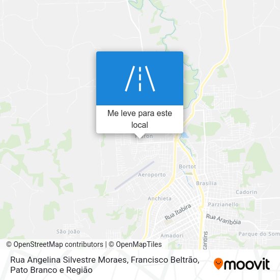 Rua Angelina Silvestre Moraes mapa