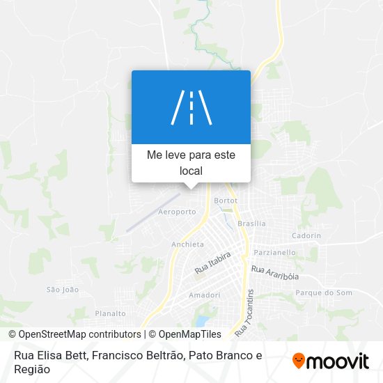 Rua Elisa Bett mapa