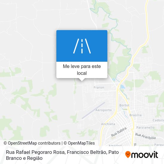 Rua Rafael Pegoraro Rosa mapa