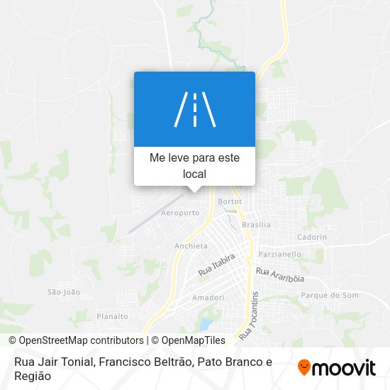 Rua Jair Tonial mapa