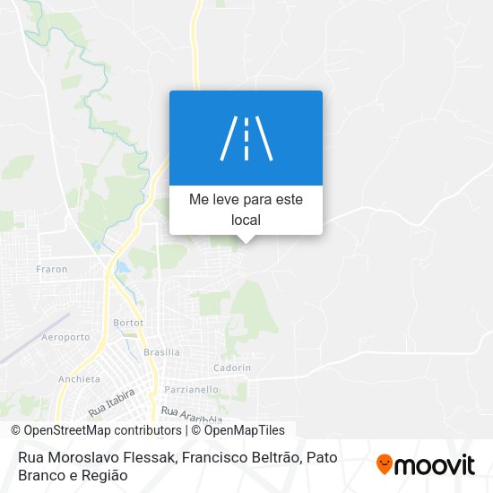 Rua Moroslavo Flessak mapa