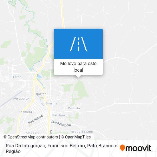 Rua Da Integração mapa