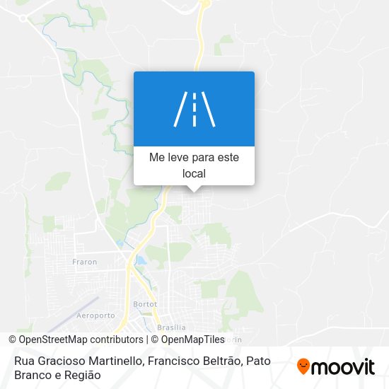 Rua Gracioso Martinello mapa