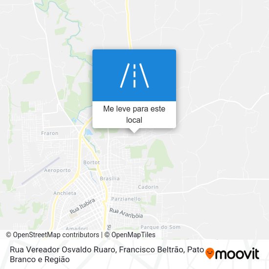 Rua Vereador Osvaldo Ruaro mapa