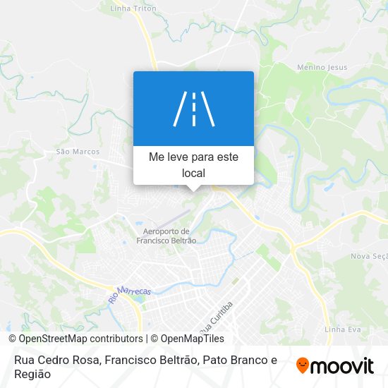 Rua Cedro Rosa mapa