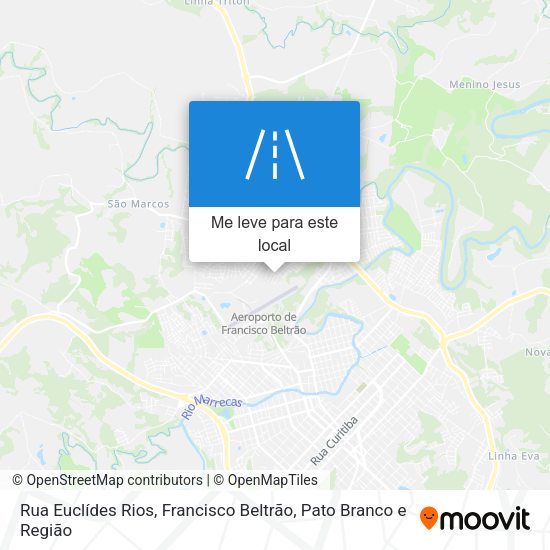 Rua Euclídes Rios mapa